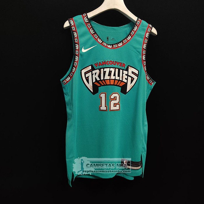 Camiseta Memphis Grizzlies Ja Morant NO 12 Classic Autentico Verde
